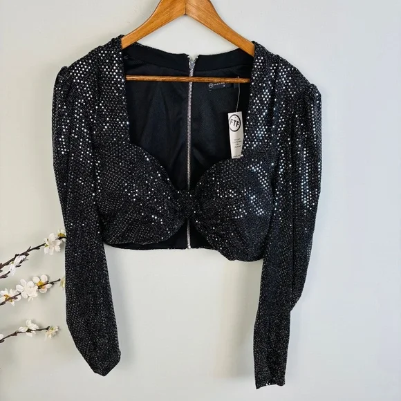 Fashion to Figure Metallic Crop and Skirt Set NWT Size 2X - Picture 5 of 10